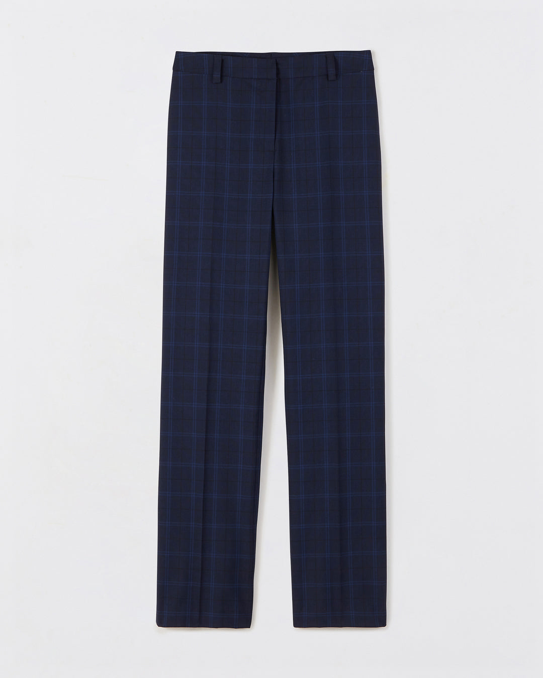 Pantalon droit - Tartan Bleu