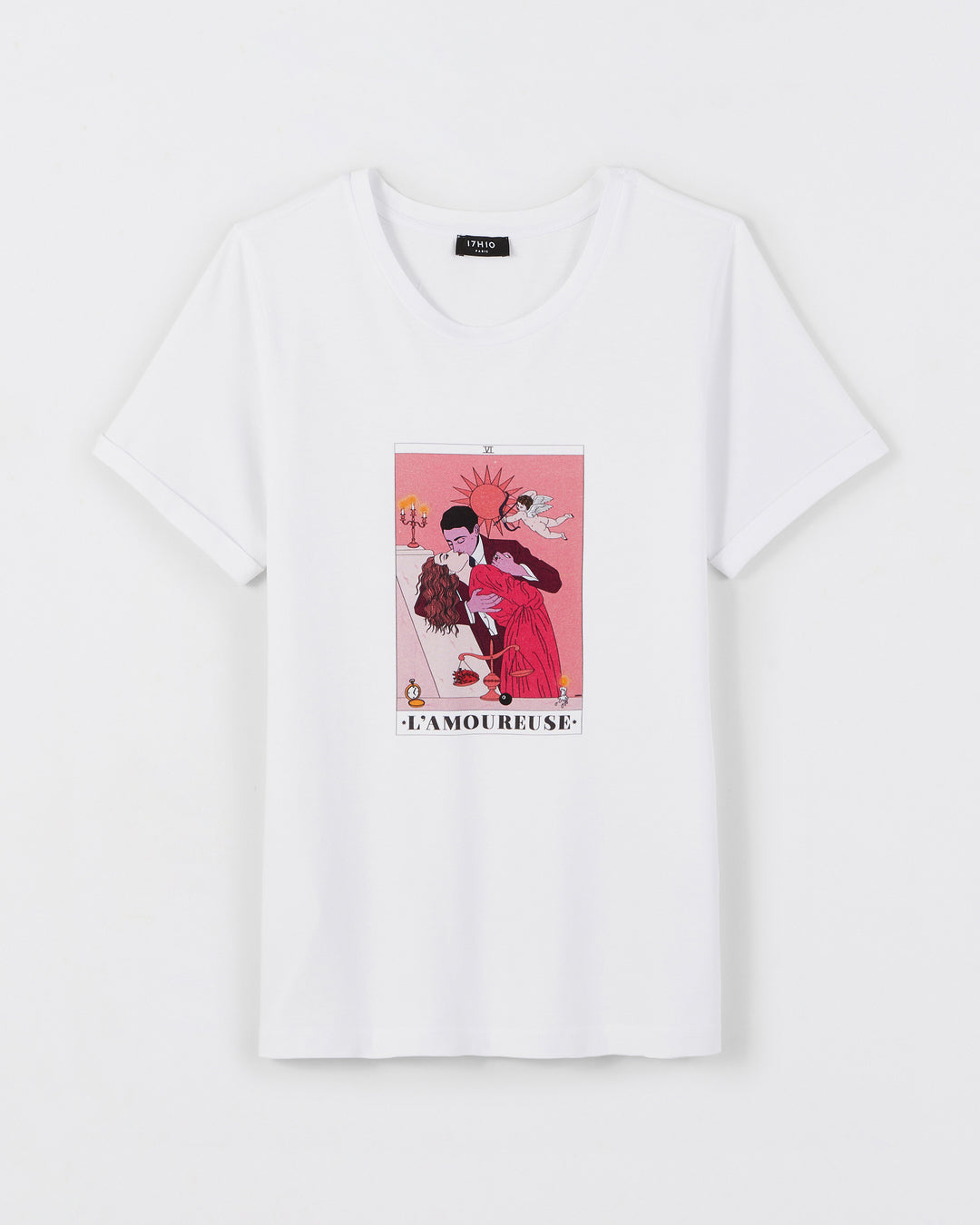 T-shirt illustré Tarot de Marseille   - L'Amoureuse 💕