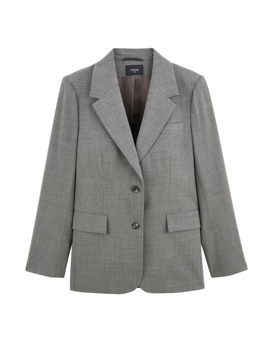 Tailleur gris - veste large & pantalon palazzo