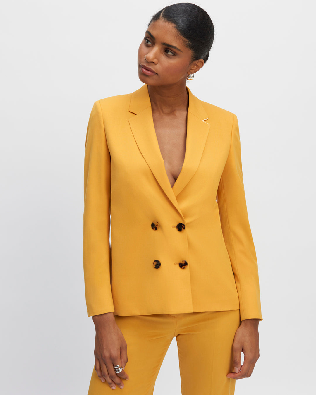 Jacket-yellow-cut-right-crossed-double-buttoned-collar-wholly-lined-17H10-knit-jacket-for-women-paris-
