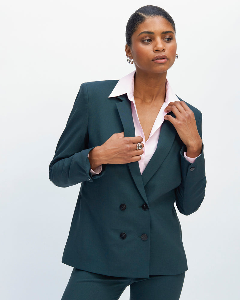 Veste tailleur femme Boston Verte