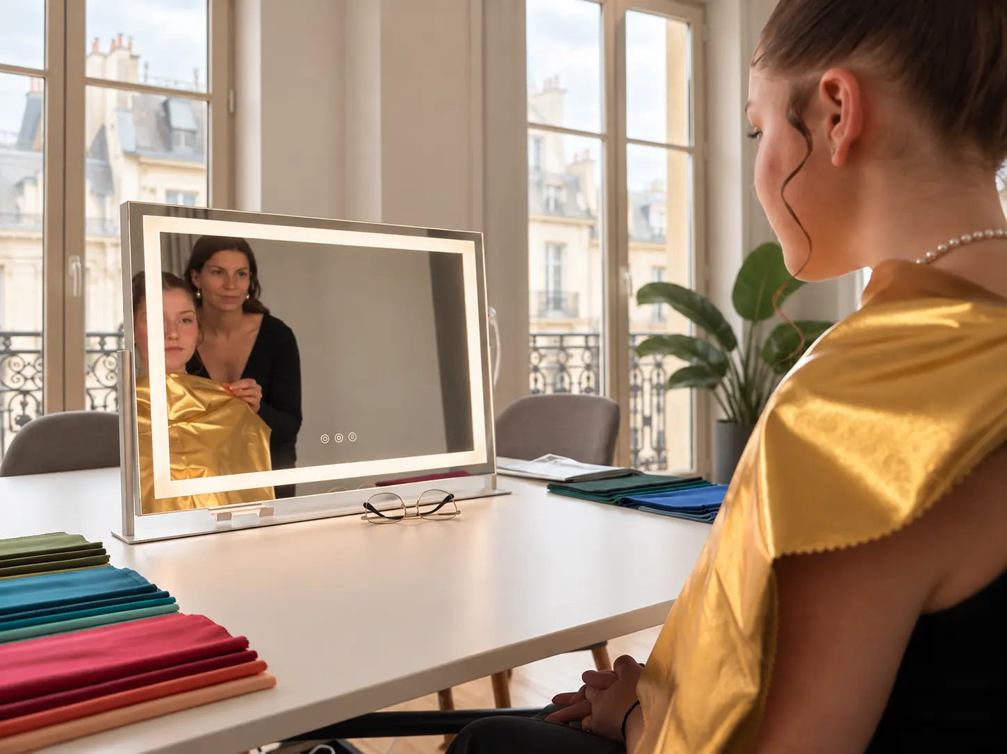 atelier colorimétrie morphologie en team building événement d'entreprise cadeau d'entreprise