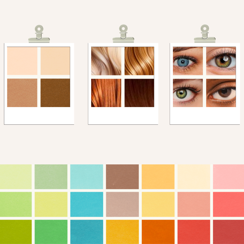 conseil en image palette de colorimétrie