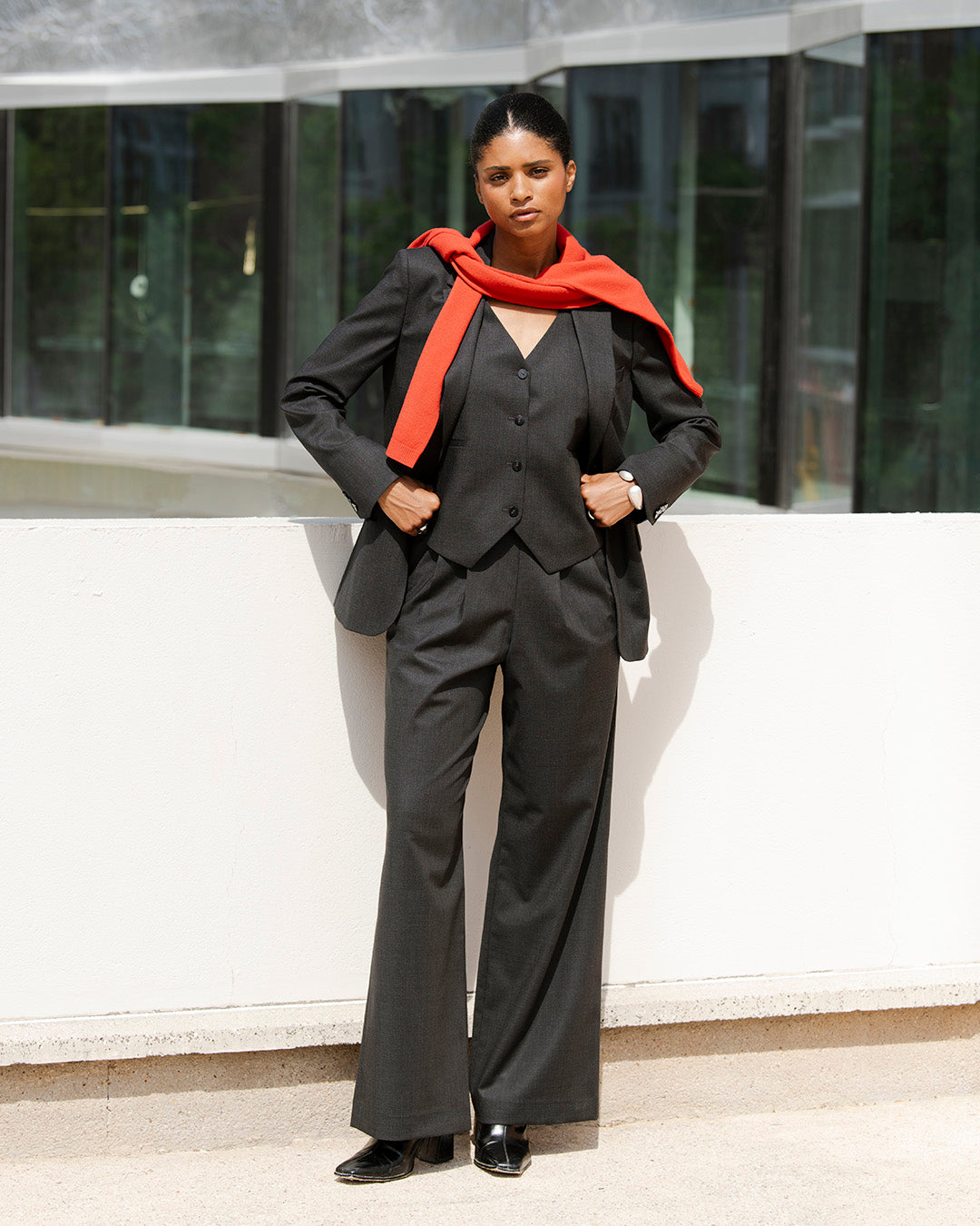 Pantalon large Bari - Anthracite