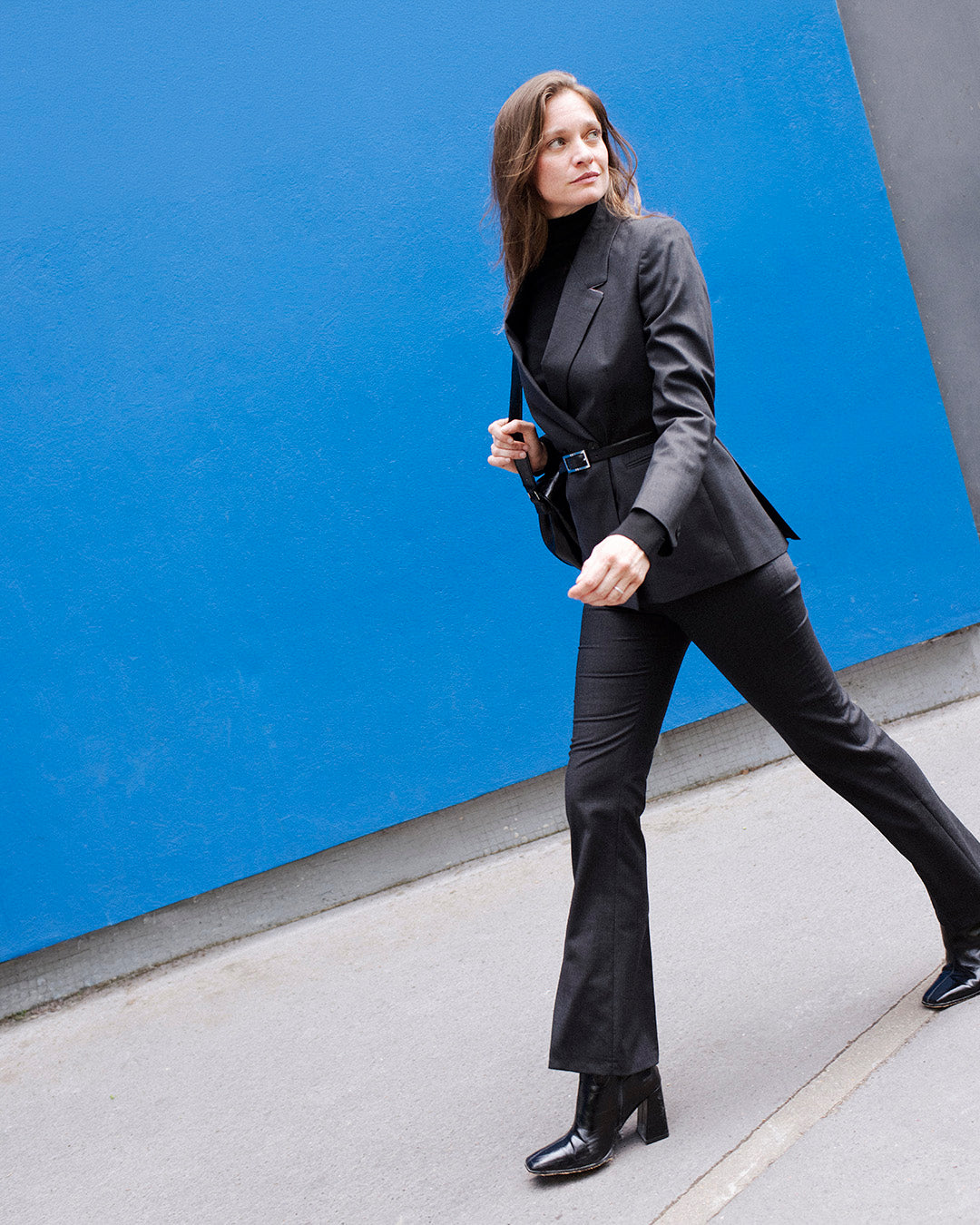 Pantalon flare Riga - Anthracite