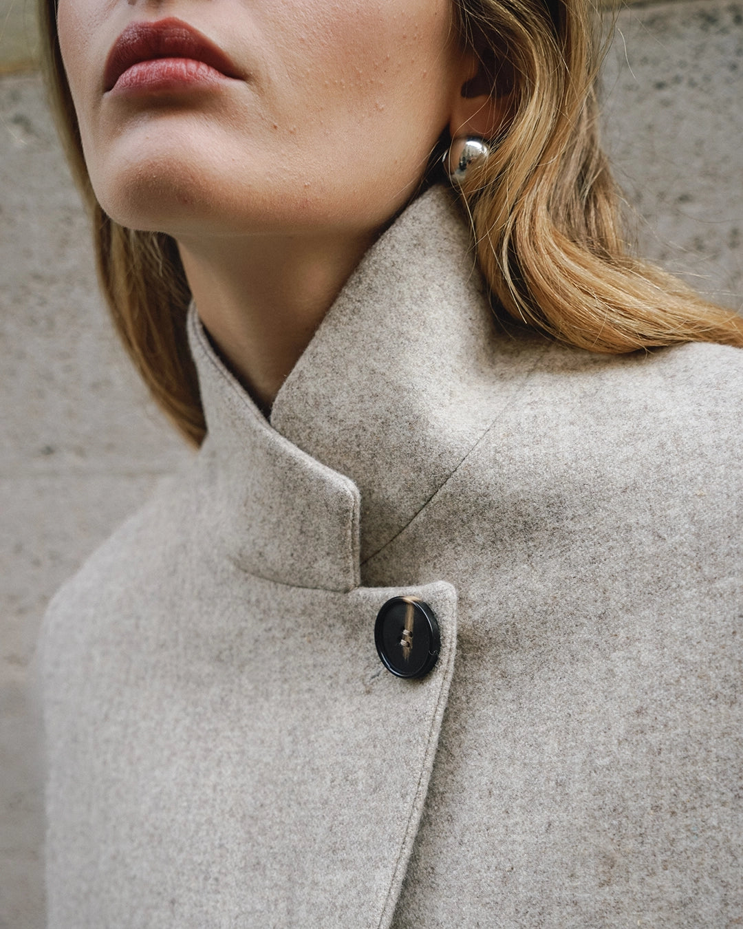 Manteau laine droit discount femme