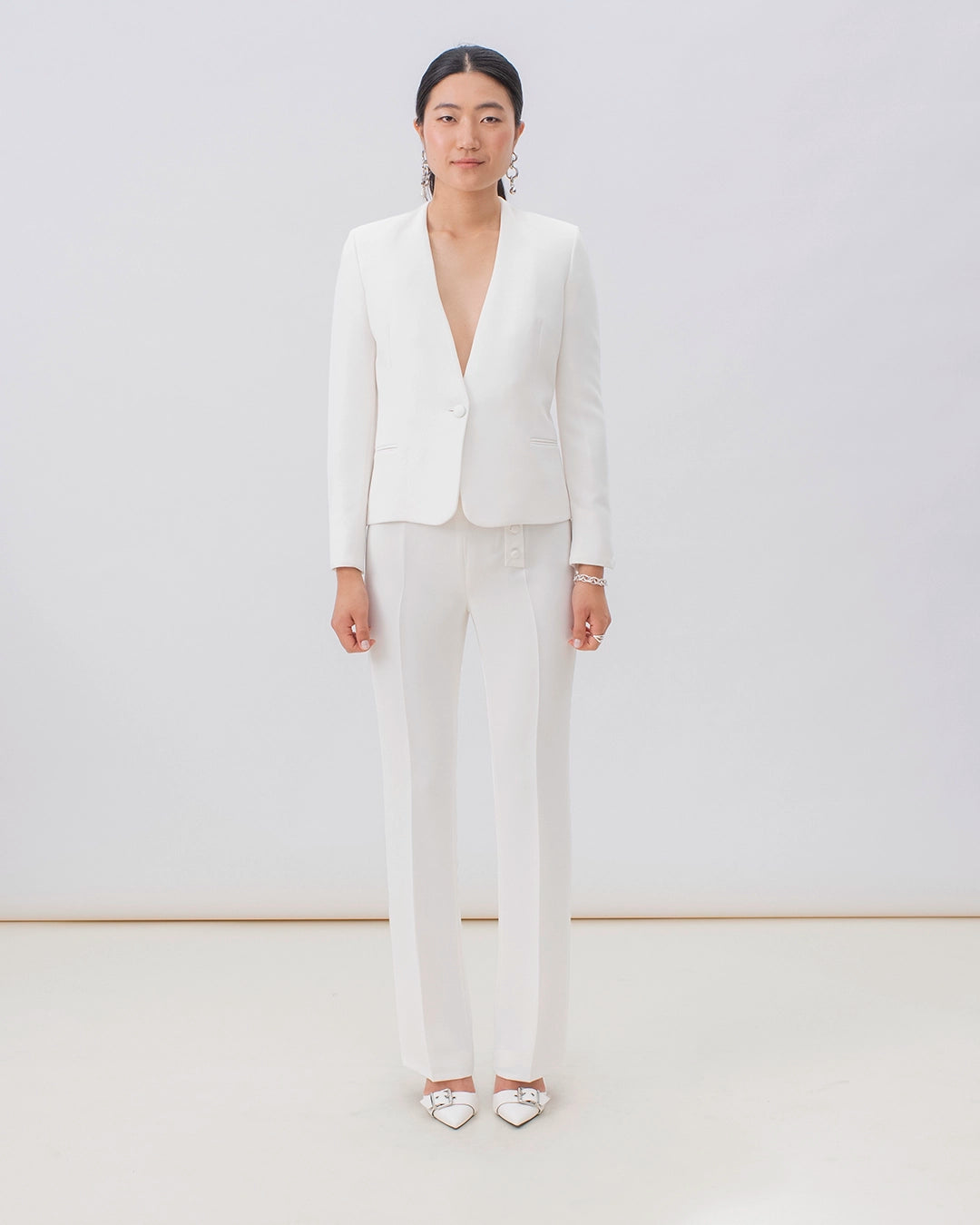 Pantalon tailleur Oslo Blanc