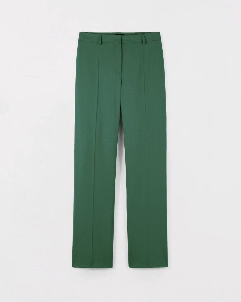 Pantalon droit vert émeraude pour femme, idéal pour une tenue de cérémonie élégante