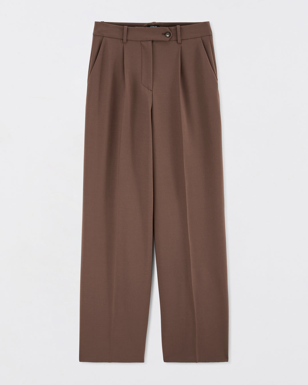 pantalon-tailleur-femme-marron-ample-laine-portugal