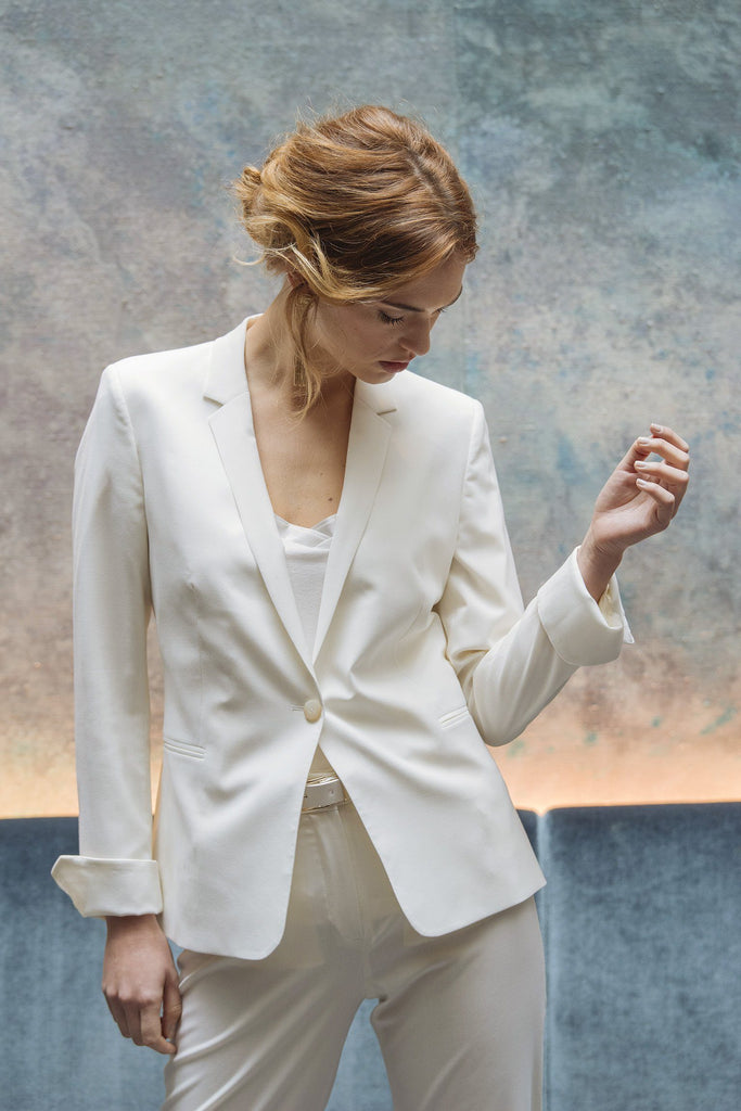 17H10 Paris tailleur femme veste blazer ivoire chic élégant éthique responsable matière naturelle