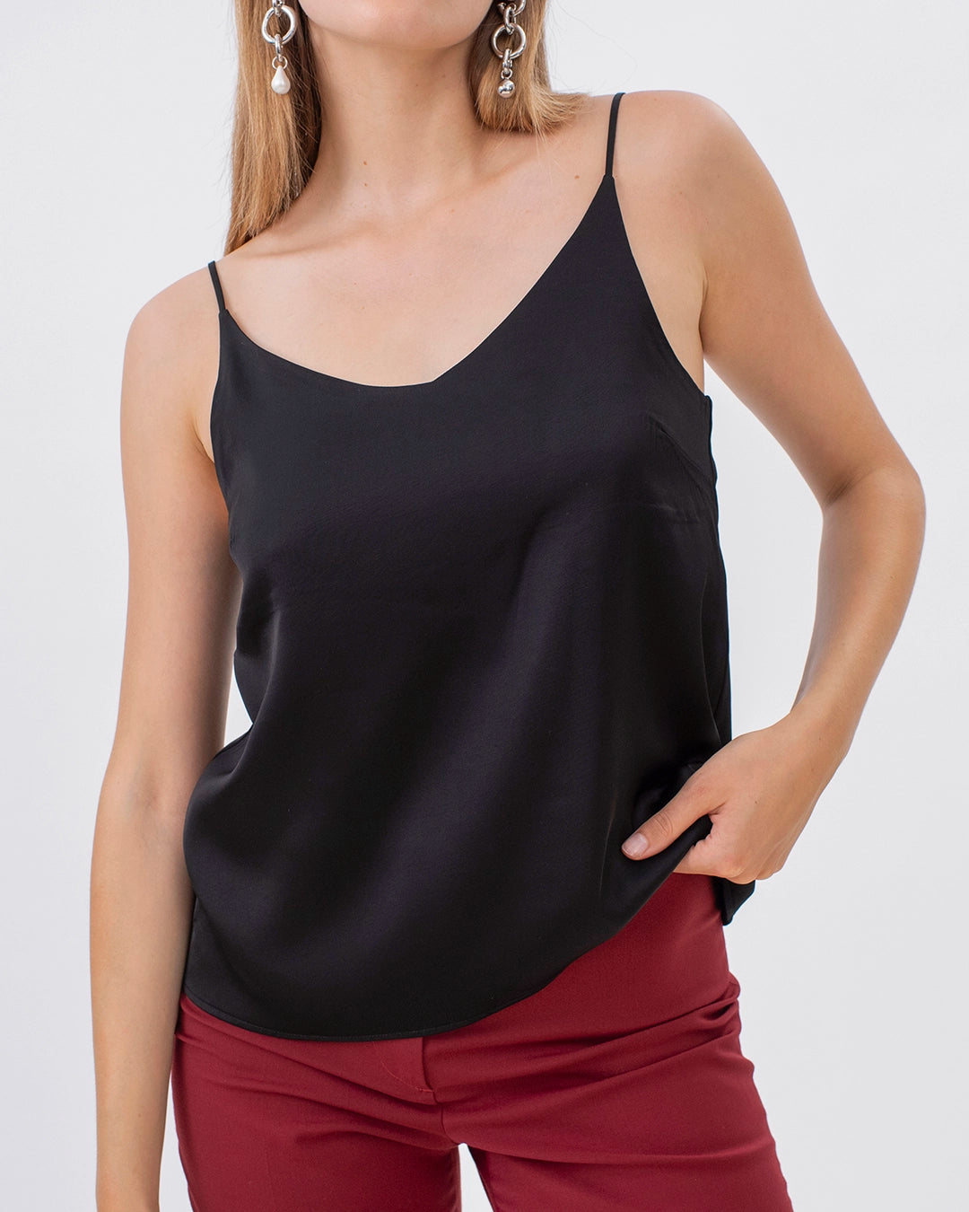 Caraco Adénia Noir en Tencel - Avani Caraco Adénia Noir en Tencel - Avani